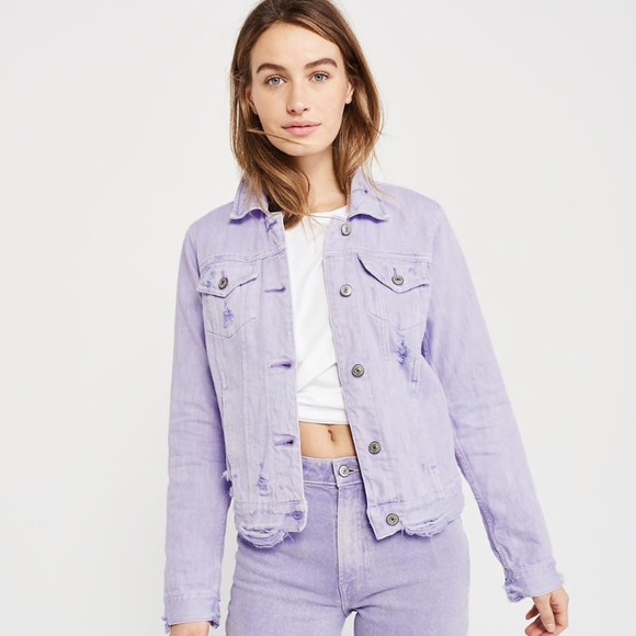 light purple jean jacket